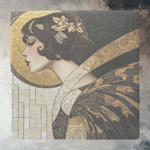 Art Deco Beauty Stone Coaster