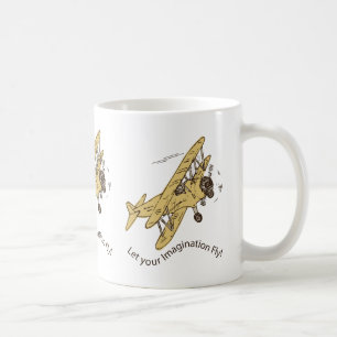 Art Deco Bi-planes - let your imagination fly. Coffee Mug