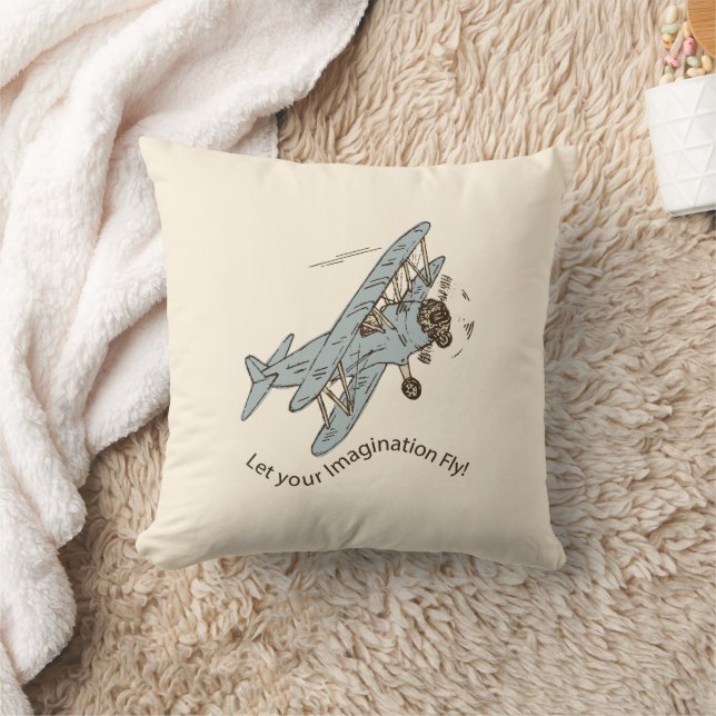 Art Deco Bi-planes - let your imagination fly. Cushion (Blanket)