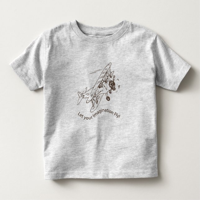 Art Deco Bi-planes - let your imagination fly. Toddler T-Shirt (Front)