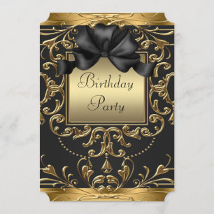 Art Deco Birthday Party Invitation