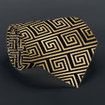 Art Deco Black and Gold Squares Pattern Neck Tie<br><div class="desc">This snazzy tie has an Art Deco geometric design in black and gold.  Great Father's Day or Birthday gift for Dad.</div>