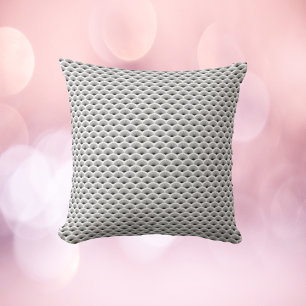 Art Deco Black Fans White Background Cushion