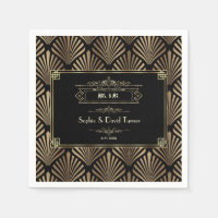 Art Deco Black Gatsby 1920s Wedding