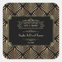 Art Deco Black Gatsby 1920s Wedding