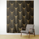 Art deco,black gold,chic,elegant,pattern,classy,tr tapestry<br><div class="desc">Art deco, black gold, chic, elegant, pattern, classy, trendy, modern, 1920 era, timeless style, luxe, contemporary, decorative, beautiful, retro, </div>