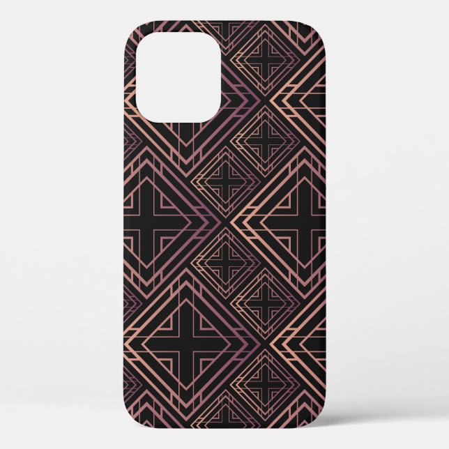 Art Deco Black-Gold Elegance Case-Mate iPhone Case (Back)