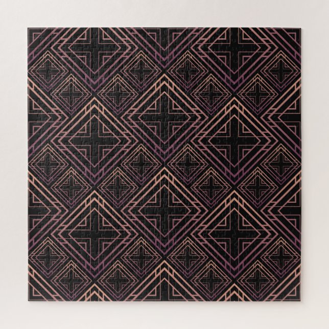 Art Deco Black-Gold Elegance Jigsaw Puzzle (Vertical)