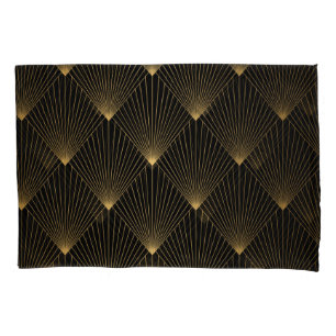 Art Deco: Black Gold Elegance. Pillowcase