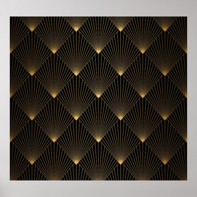 Art Deco: Black Gold Elegance. Poster (Front)