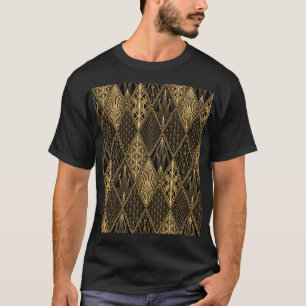 Art Deco Black Gold Elegance T-Shirt