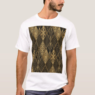 Art Deco Black Gold Elegance T-Shirt