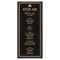 Art Deco Black Gold Great Gatsby Wedding Menu Card