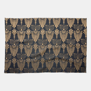 Art Deco Black Gold: Retro. Tea Towel