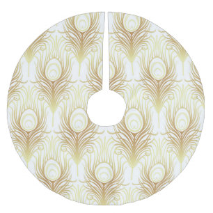Art Deco Black Gold: Roaring 1920s Brushed Polyester Tree Skirt