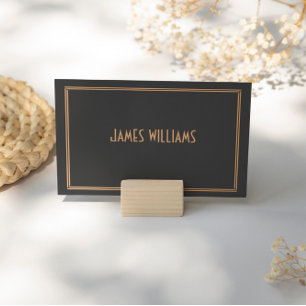 Art Deco Black Great Gatsby Place Setting Cards