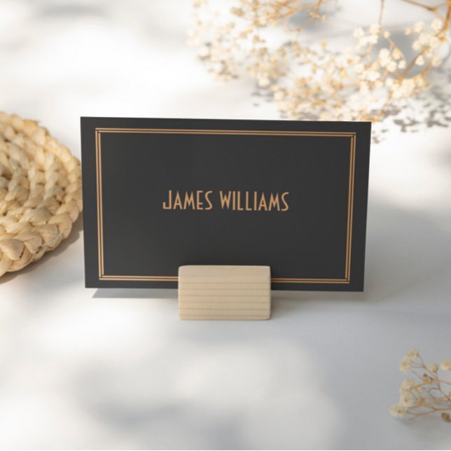 Art Deco Black Great Gatsby Place Setting Cards (Creator Uploaded)