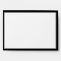 Art Deco Black White Stripe Wedding Envelope