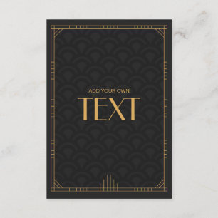 Art Deco Blank Customisable Wedding Invitation