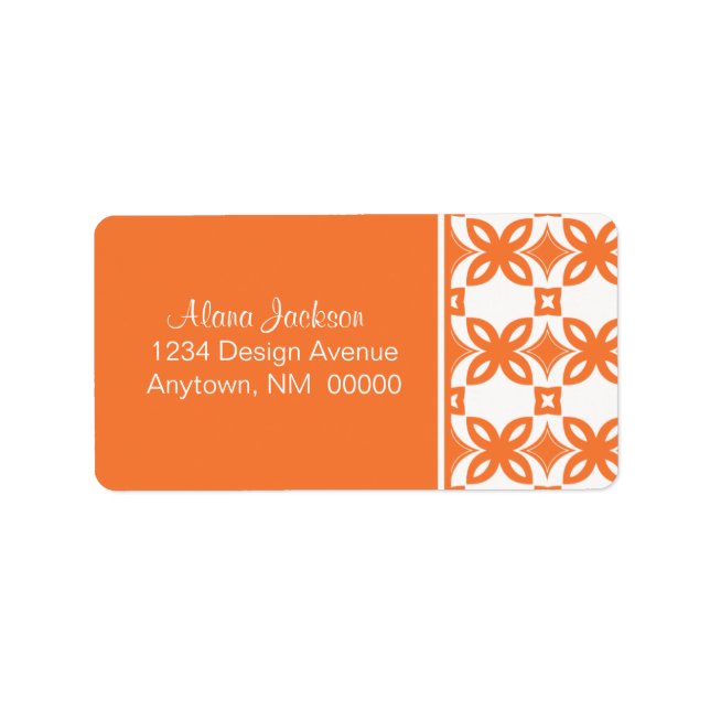 Art Deco Blooms Address Labels (Front)