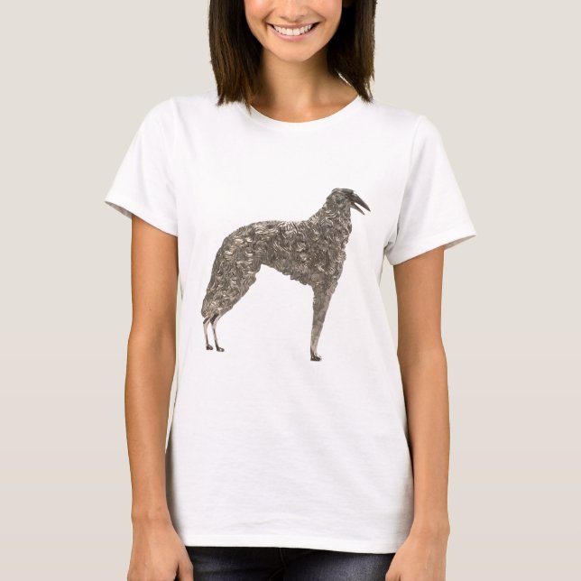 Art Deco Borzoi T-Shirt (Front)
