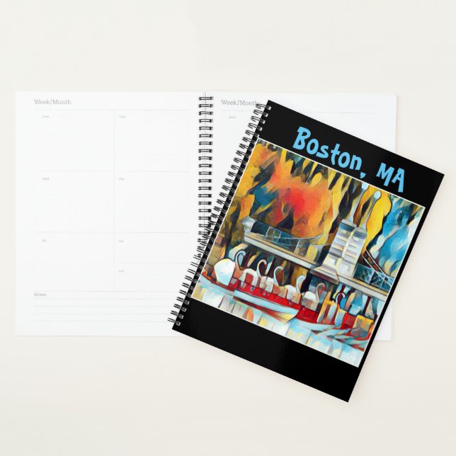 Art Deco Boston Swan Boats  Planner (Display)