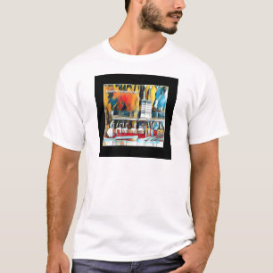 Art Deco Boston Swan Boats T-Shirt