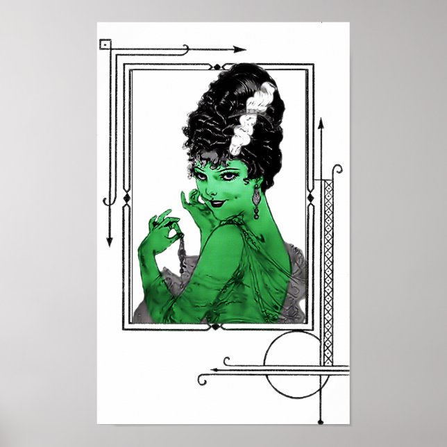 Art Deco Bride Poster (Front)