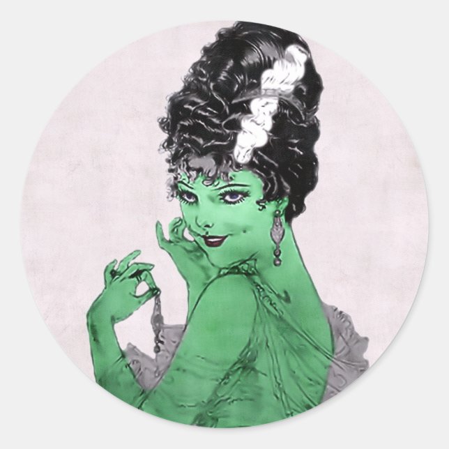 Art Deco Bride Sticker (Front)