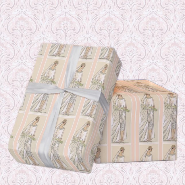 Art Deco Bride Wrapping Paper (Creator Uploaded)