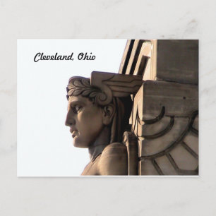 Art Deco Bridge Guardian(Cleveland) Postcard