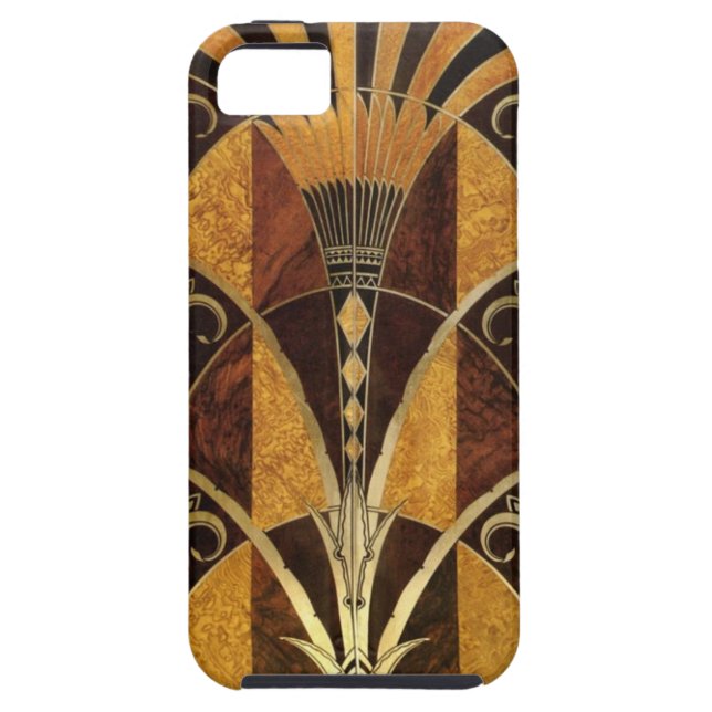Art Deco Burl Wood Case-Mate iPhone Case (Back)