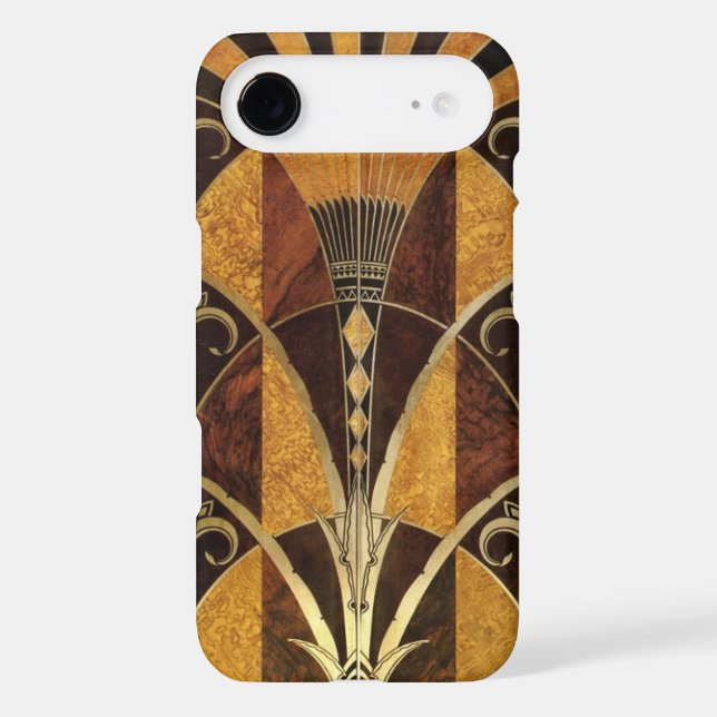 Art Deco Burl Wood Case-Mate iPhone Case (Back)