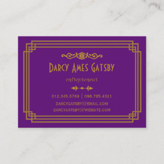 Art Deco Business Cards