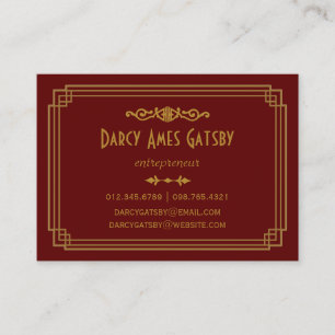 Art Deco Business Cards