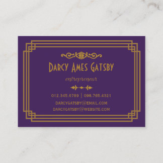 Art Deco Business Cards