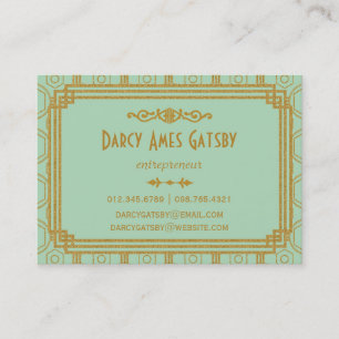 Art Deco Business Cards