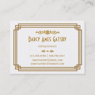 Art Deco Business Cards