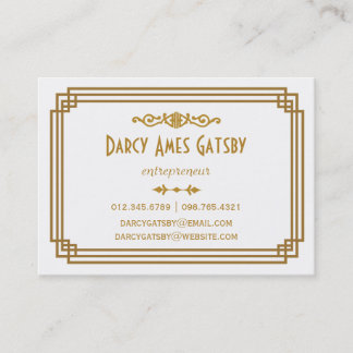 Art Deco Business Cards