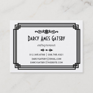 Art Deco Business Cards