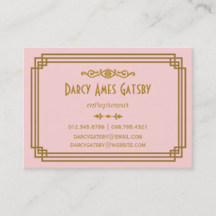 Art Deco Business Cards
