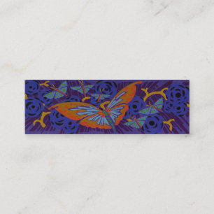 Art Deco Butterfly - Bookmark Mini Business Card
