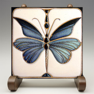 Art Deco Butterfly Wall Decor Art Nouveau Ceramic Tile