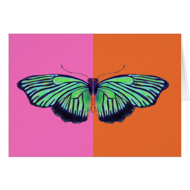 Art Deco Butterly with colorblock (Front Horizontal)