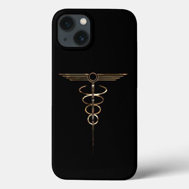 Art Deco Caduceus Case-Mate iPhone Case (Back)