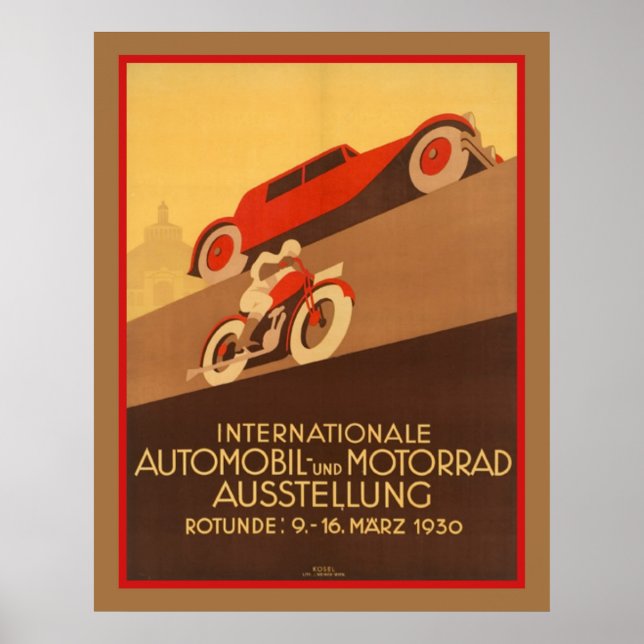 Art Deco Car Poster (Front)