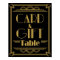 Art Deco Card and gift table wedding signs