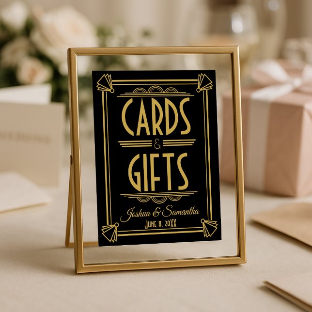Art Deco Cards and gifts table print (Creator Uploaded)