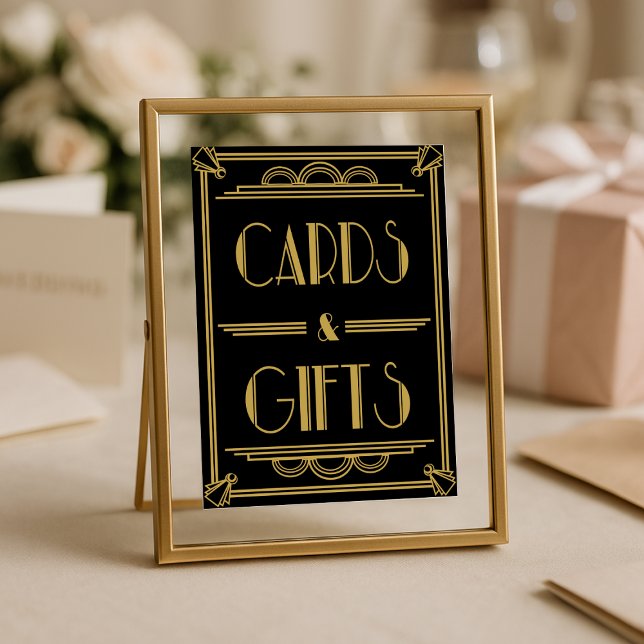 Art Deco Cards and gifts table print (Creator Uploaded)