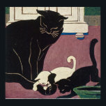 Art Deco Cats Poster<br><div class="desc">Customisable Art Deco Original, Altered Art Poster</div>
